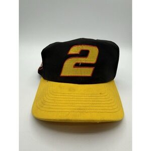 Vintage Rusty Wallace Miller Genuine Draft Racing Team Snapback Hat‎ Cap 90s
